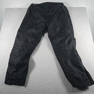 Tourmaster Overpant Mens 3XL Short 40-42 Motorcycle Pants Black Hip & Knee Pads